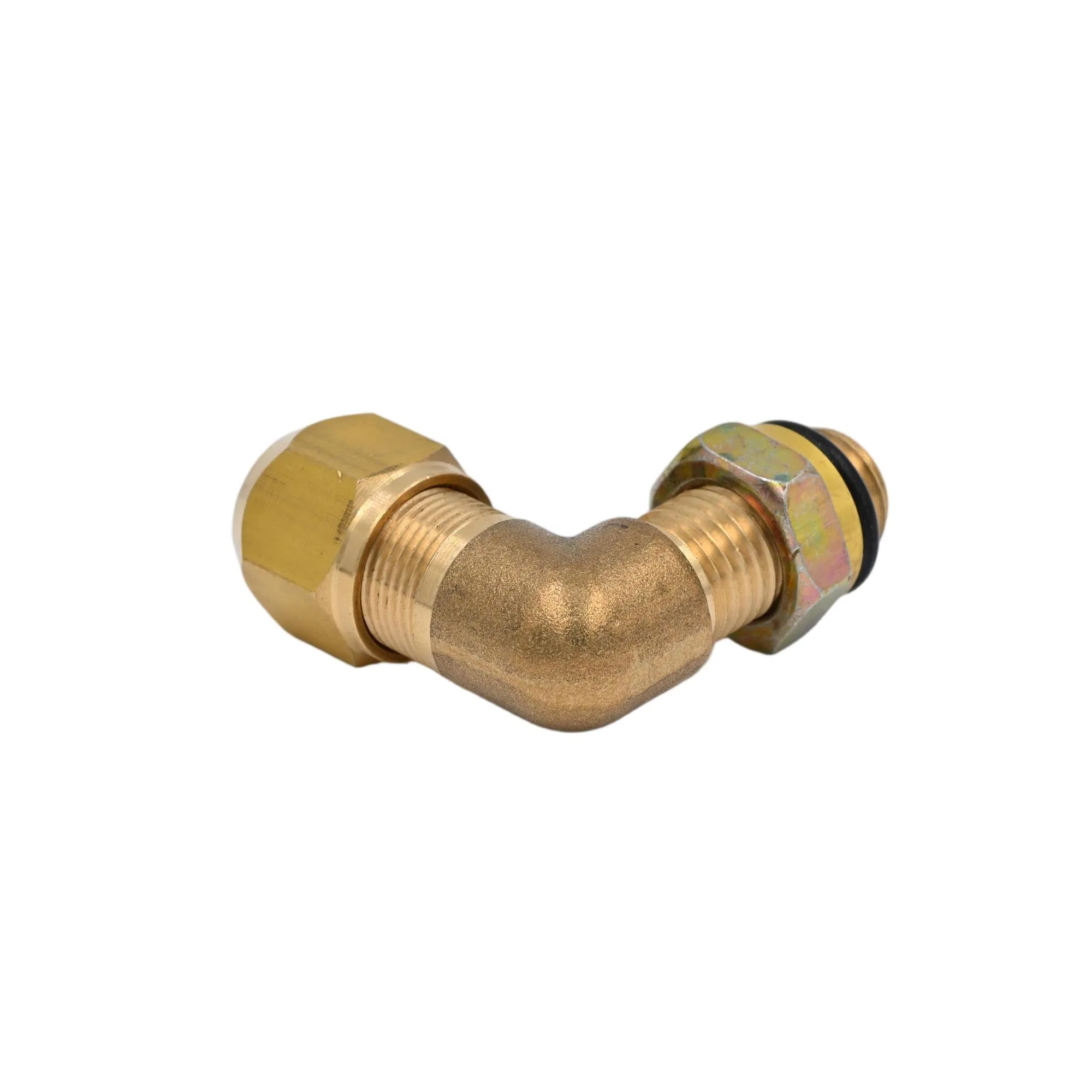 Brass Pipe Compression Connector Fitting Elbow Fitting for Semi-Trailer