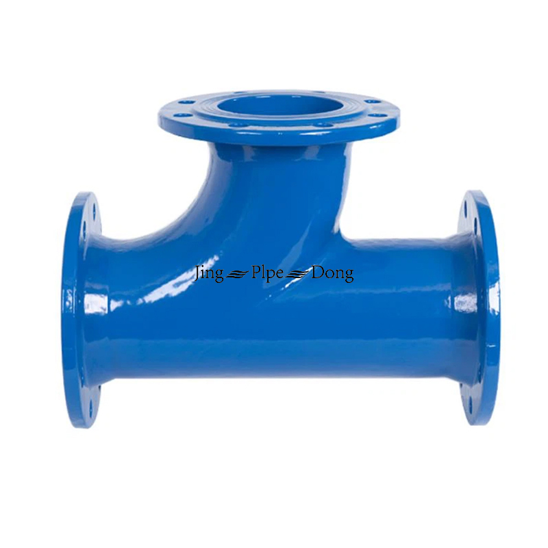 ISO2531 En545 En598 DN80-DN3000 Zinc/Bitumen/Epoxy Flanged Duckfoot 150X90 Ductile Iron Pipe Fitting for Water Supply