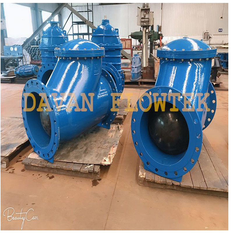 Cast Ductile Iron Flanged Dual Plate Check Valve (Flap Swing Ball Type)