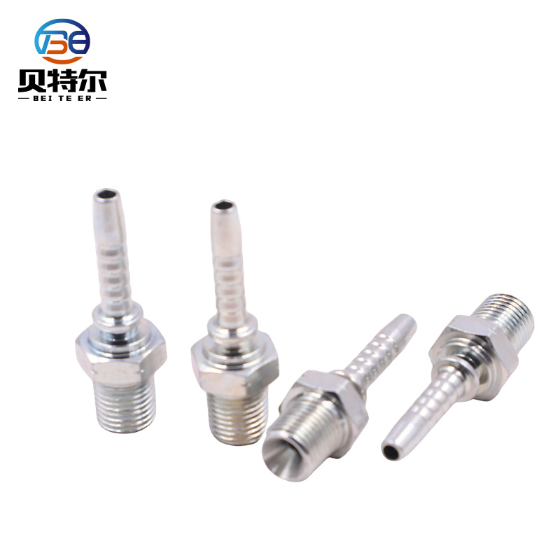 12611A Hot Forged High Quality Male Thread Parts Straight Fittings Carbon Steel Bsp Male Hydraulic Fitting