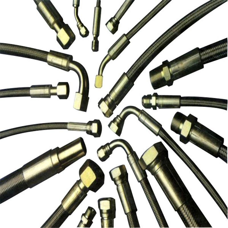 Swaged Reusable Galvanized or Stainless Steel Adapter Metric Quick Coupling Parker Hydraulic Rubber Hose Tube Assembly Fitting NPT Jic SAE Bsp Metric Orfs