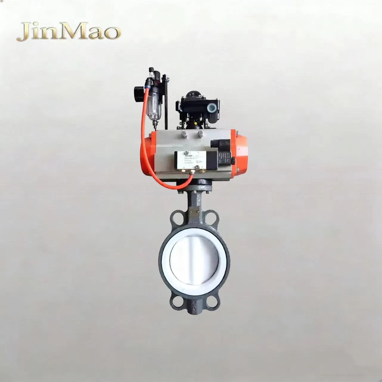 OEM/ODM Industrial High Quality Pneumatic Electric Actuator Wafer Butterfly Valve DN100 Pn16 with Stainless Steel Disc, PTFE Seat, Saf2205