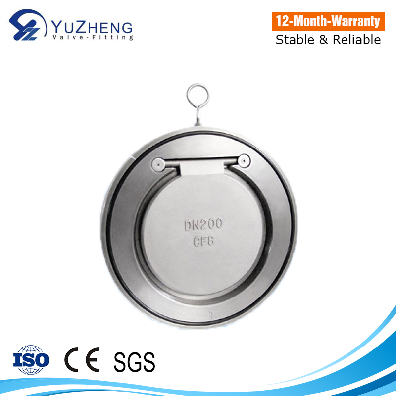 Stainless Steel 304/316/CF8/CF8m/Wcb/Ci Double Disc/Single Disc Pressure Relief/Non Return Wafer Check Valve