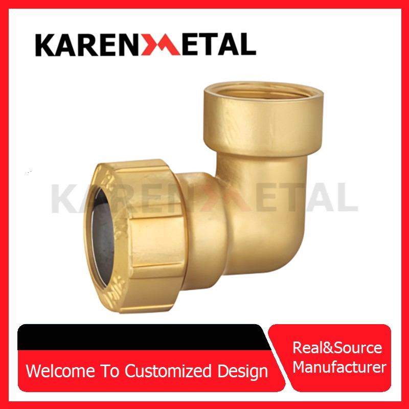 Manufacturer Pex Sliding Fittings Brass Adapter for Compression Brass Fitting Brass Tee for Multilayer Pipe