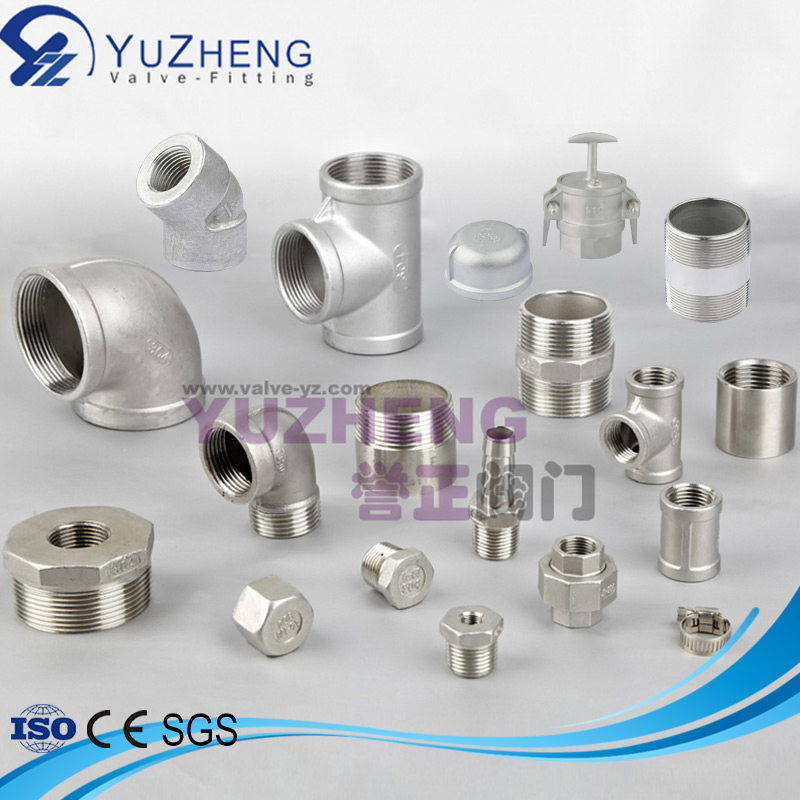Stainless Steel CF8/CF8m/Wcb/Ci/Brass BSPT/BSPP/NPT/Welded High Pressure Stainless Steel Pipe Fitting for Chemical Industry