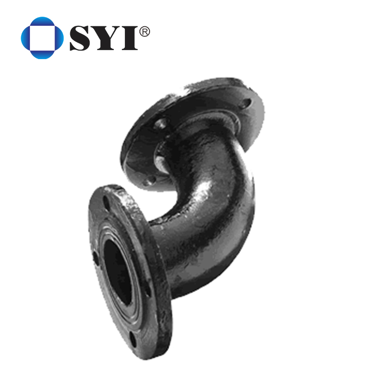 Water Supply Ductile Iron Double Flanged Bend Pipe Fittings Di Elbow