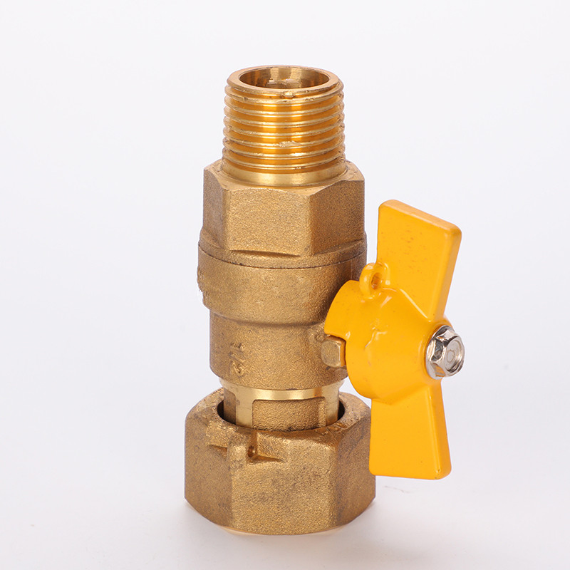 Stove Burner Valve Brass Needle Valves 1/4‘ ’ for Gas Copper Pipe