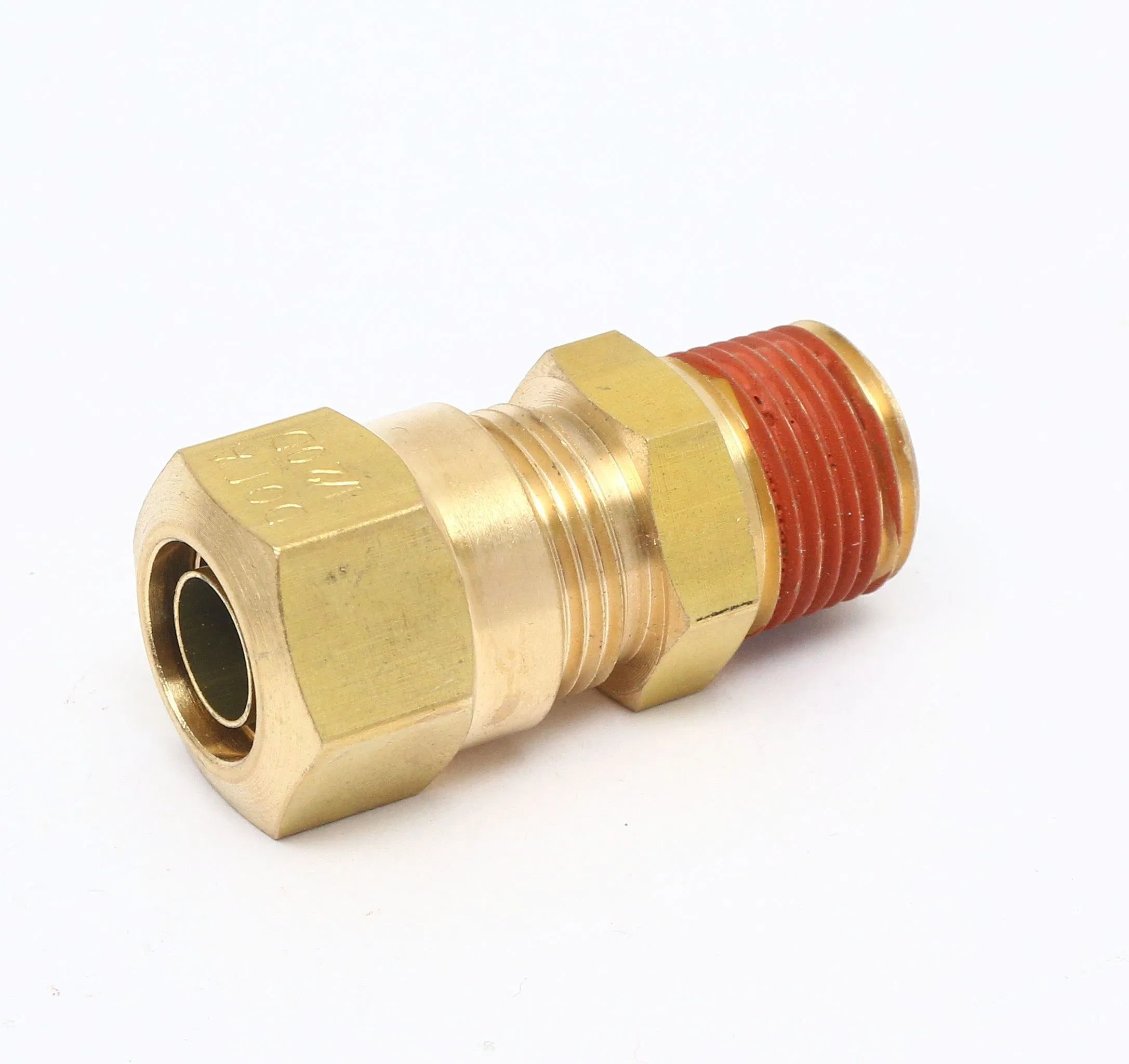 Straight Brass Male NPT DOT Ferrule Pipe Fittings