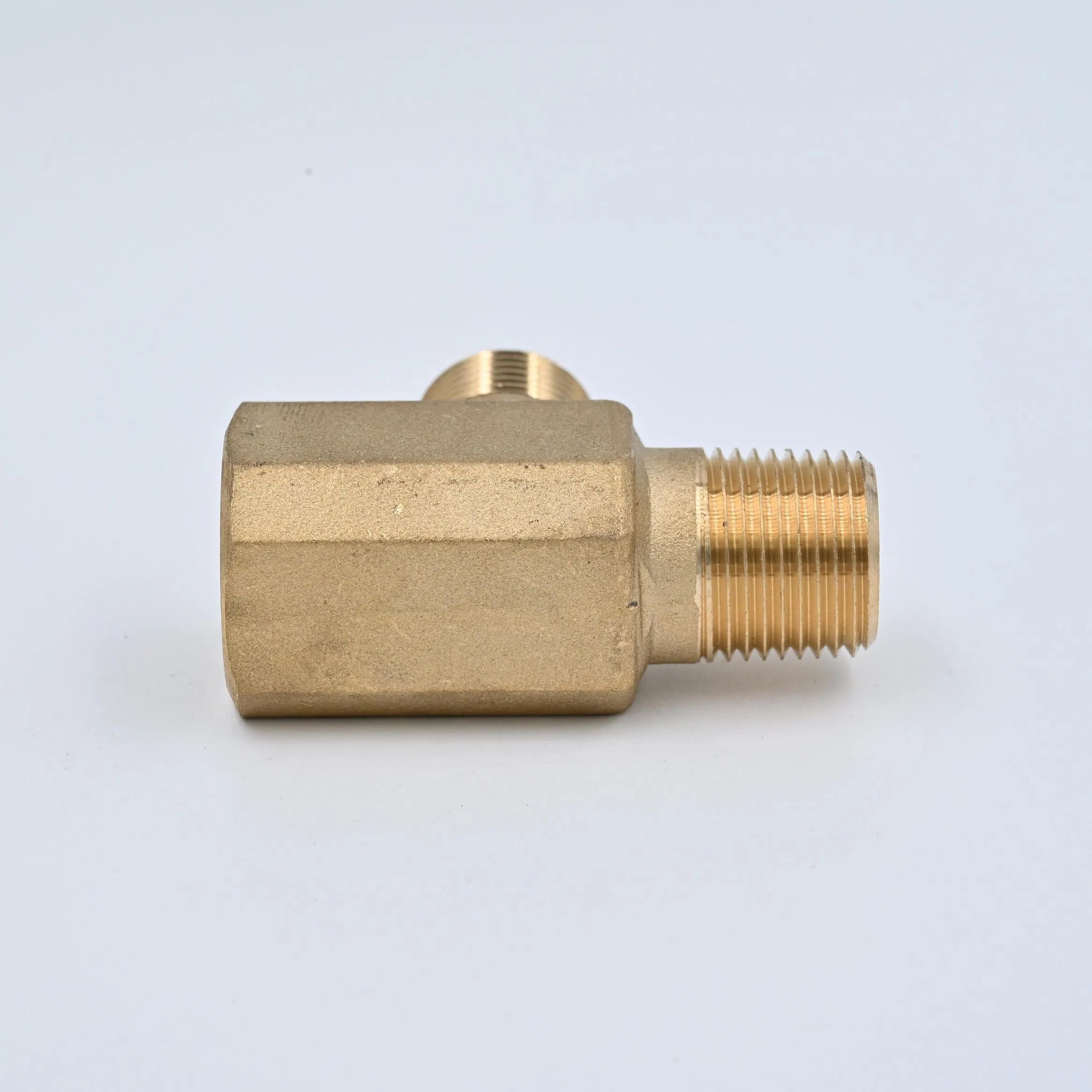 Metric NPT Thread Brass Fitting Female Tee Brass Pipe Fitting