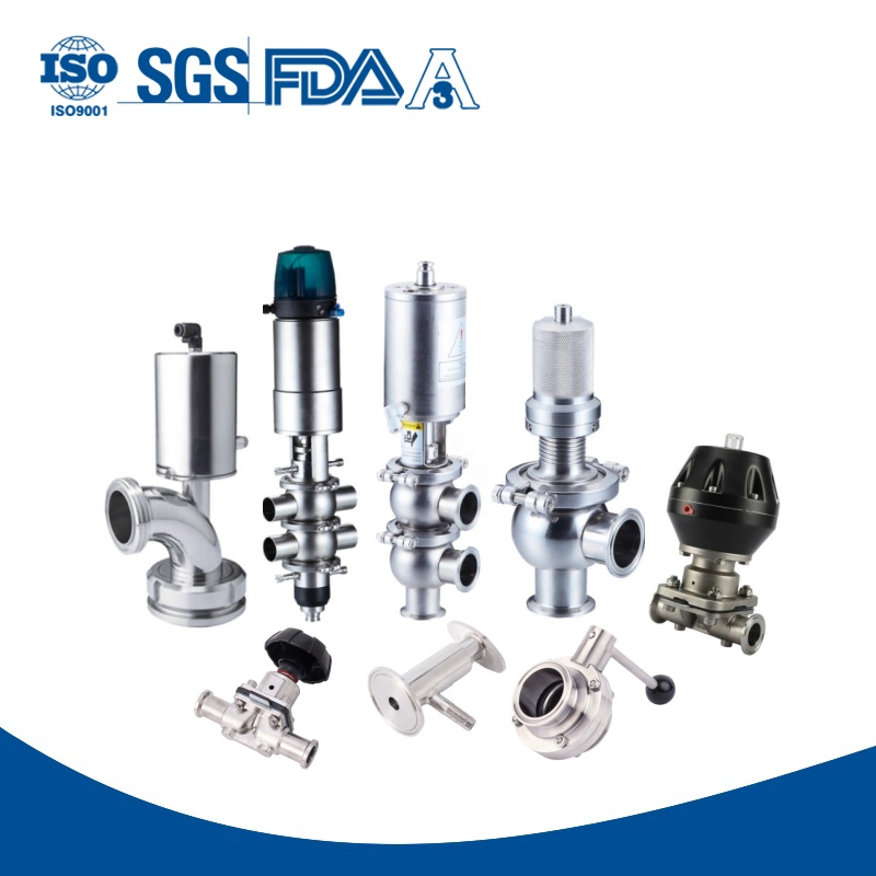 Pneumatic Manual Electric Stainless Steel Manifold Brass Sanitary Pressure Wafer Flange 3 Way Butterfly/Diaphragm/Ball/Safety Relief/Reducing Regulating Valve