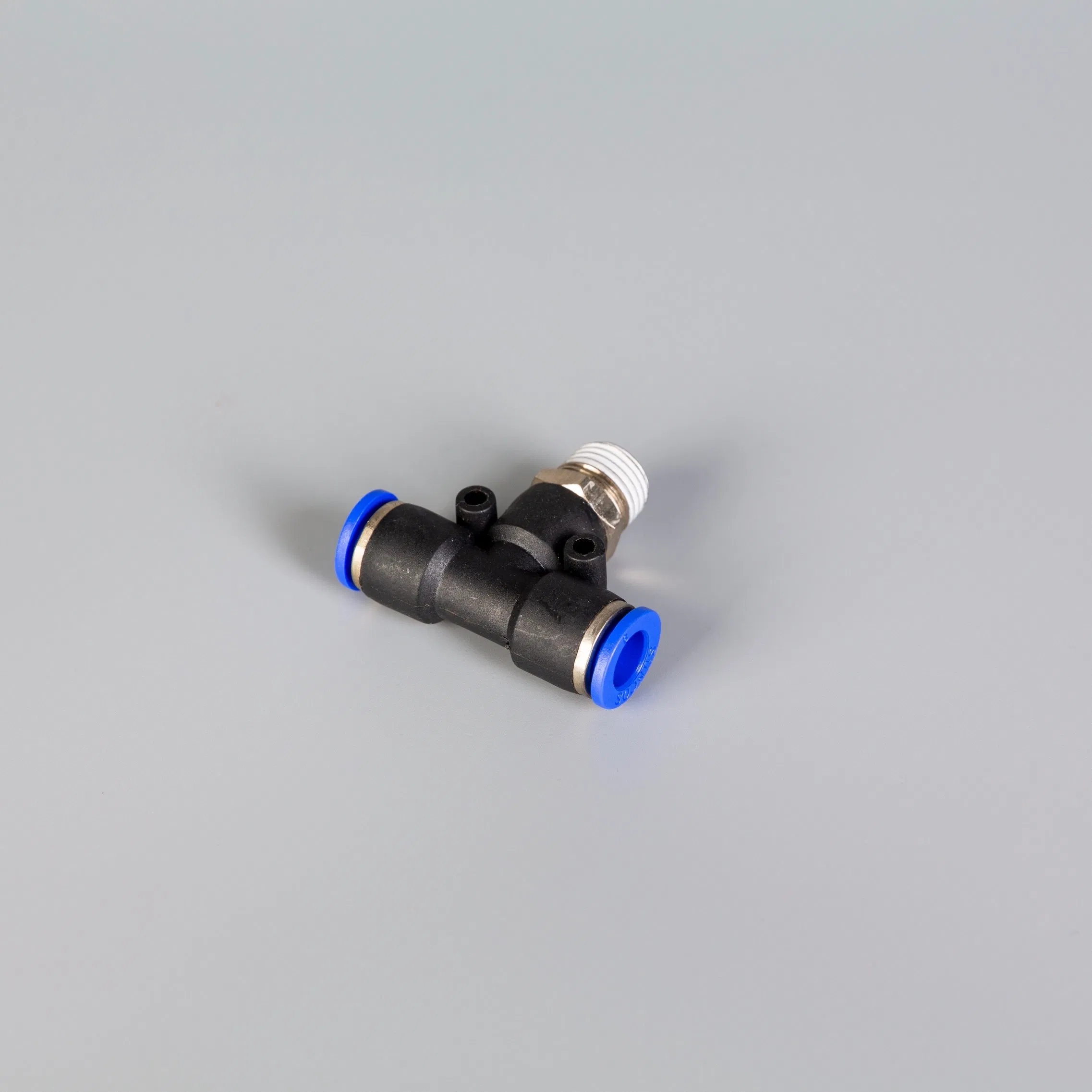 Tee Type Male Pneumatic Fitting 3-Way Connectors Hose Fitting for Pneumatic Tools