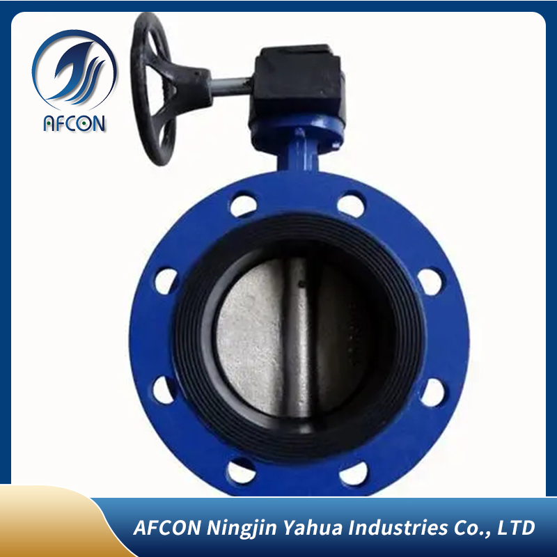 Gearbox Switch Box Double Acting Actuator Soft Seat Wafer or Flanged Butterfly Valve with Pneumatic Actuator