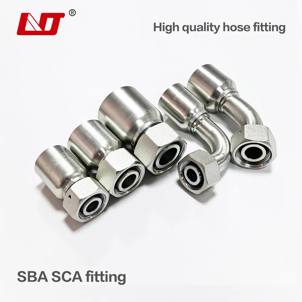 Carbon Steel Stainless Fitting Integrated Jic Pipe Adapter Tube End Joint Parker Hydraulic Hose Nipple Fittings