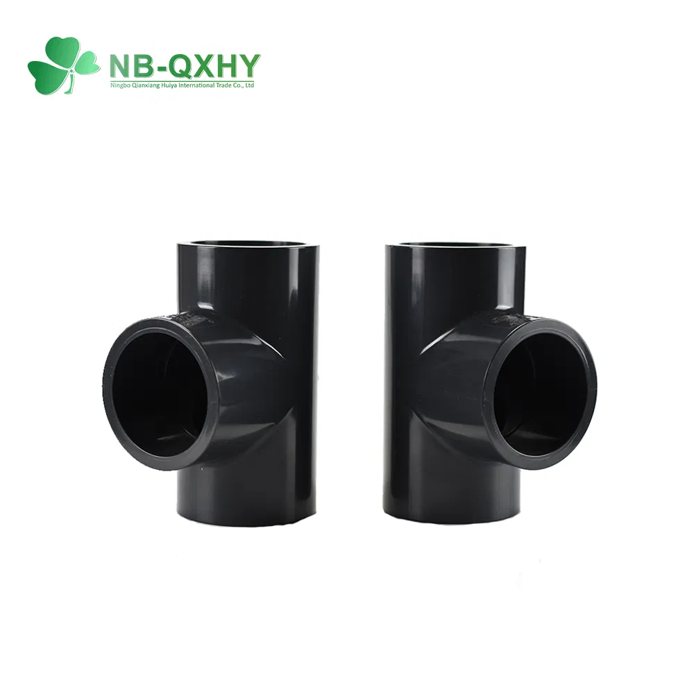 High Pressure PPR Plastic ANSI Sch80 Pn16 Male Female Thread Union Coupling Tee Cap Connector Dark Grey UPVC CPVC PVC Plumbing Pipe Fitting