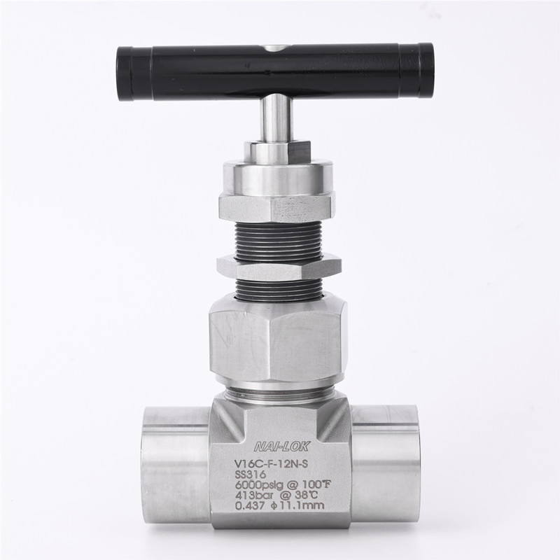 1/2 Female Male NPT Petrochemical Stainless Steel 316 Flow Control Needle Valves