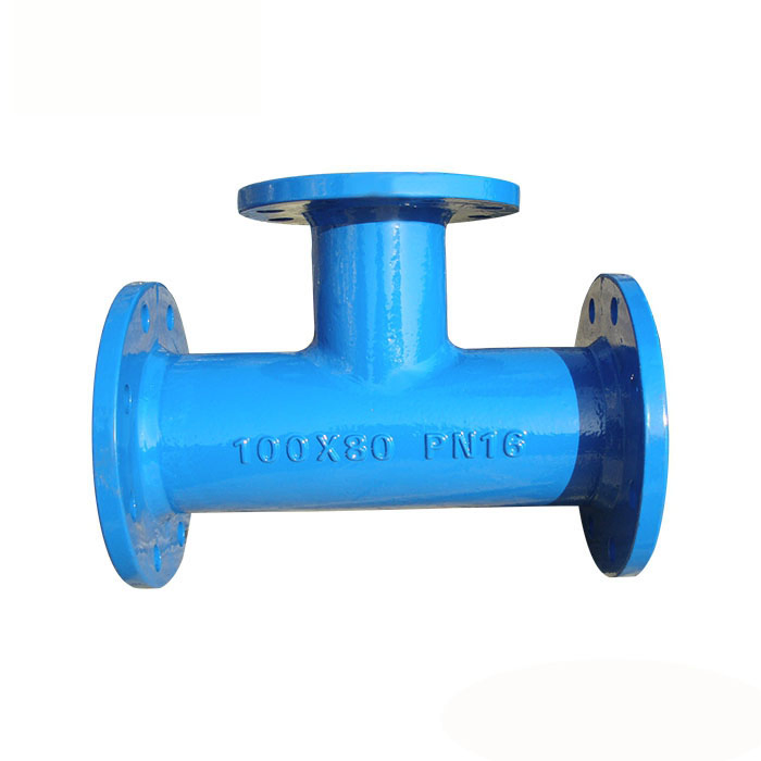 China Epoxy Coated Ductile Cast Iron Flanged Pipe Fitting Manufacturer