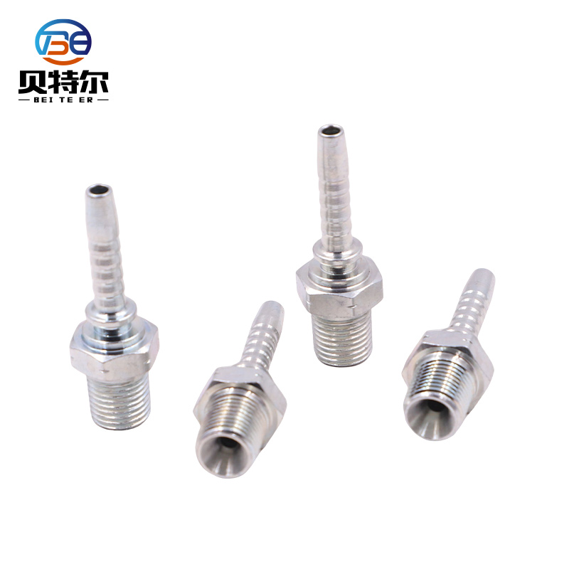 12611A Hot Forged High Quality Male Thread Parts Straight Fittings Carbon Steel Bsp Male Hydraulic Fitting