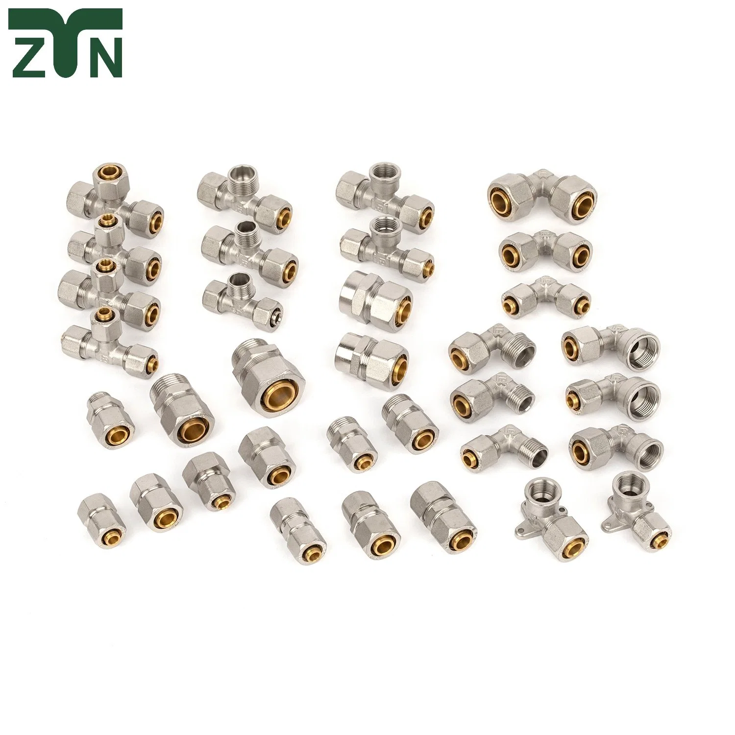 High Quality Brass Parts, Brass Machining Parts, Brass Machining Parts Metal Tee Fitting Sanitary Fittings Elbow Union Reducer Fitting Bathroom Pipe Fitting