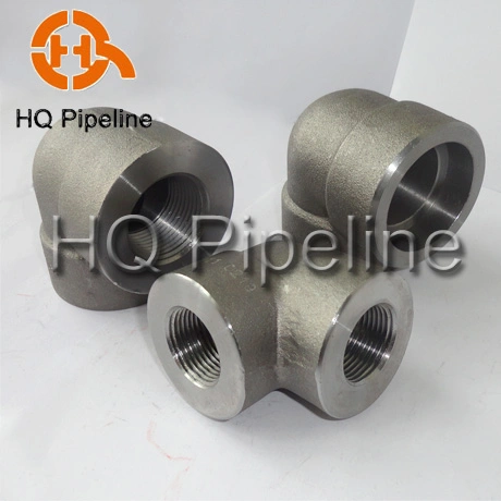 ANSI ASME B16.11 Carbon Steel SA/A105 Stainless Steel SS304 SS316 2000#/3000lbs/6000lbs NPT Threaded Thread/Socket Weld/Welding Forged Pipe Fittings