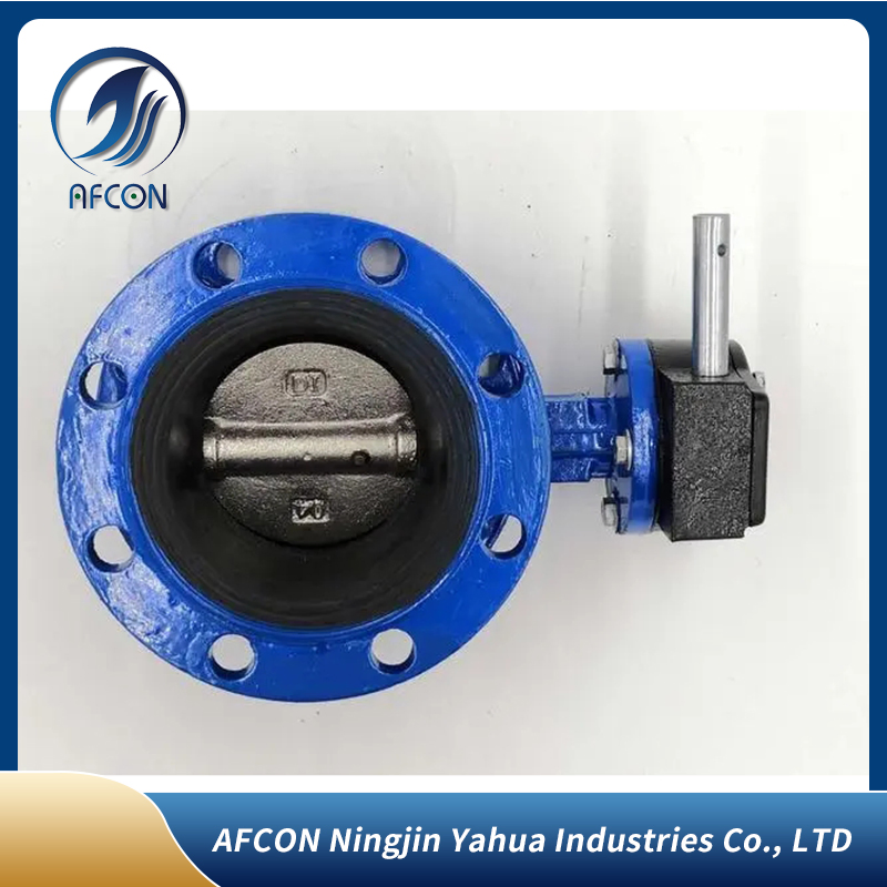 Gearbox Switch Box Double Acting Actuator Soft Seat Wafer or Flanged Butterfly Valve with Pneumatic Actuator