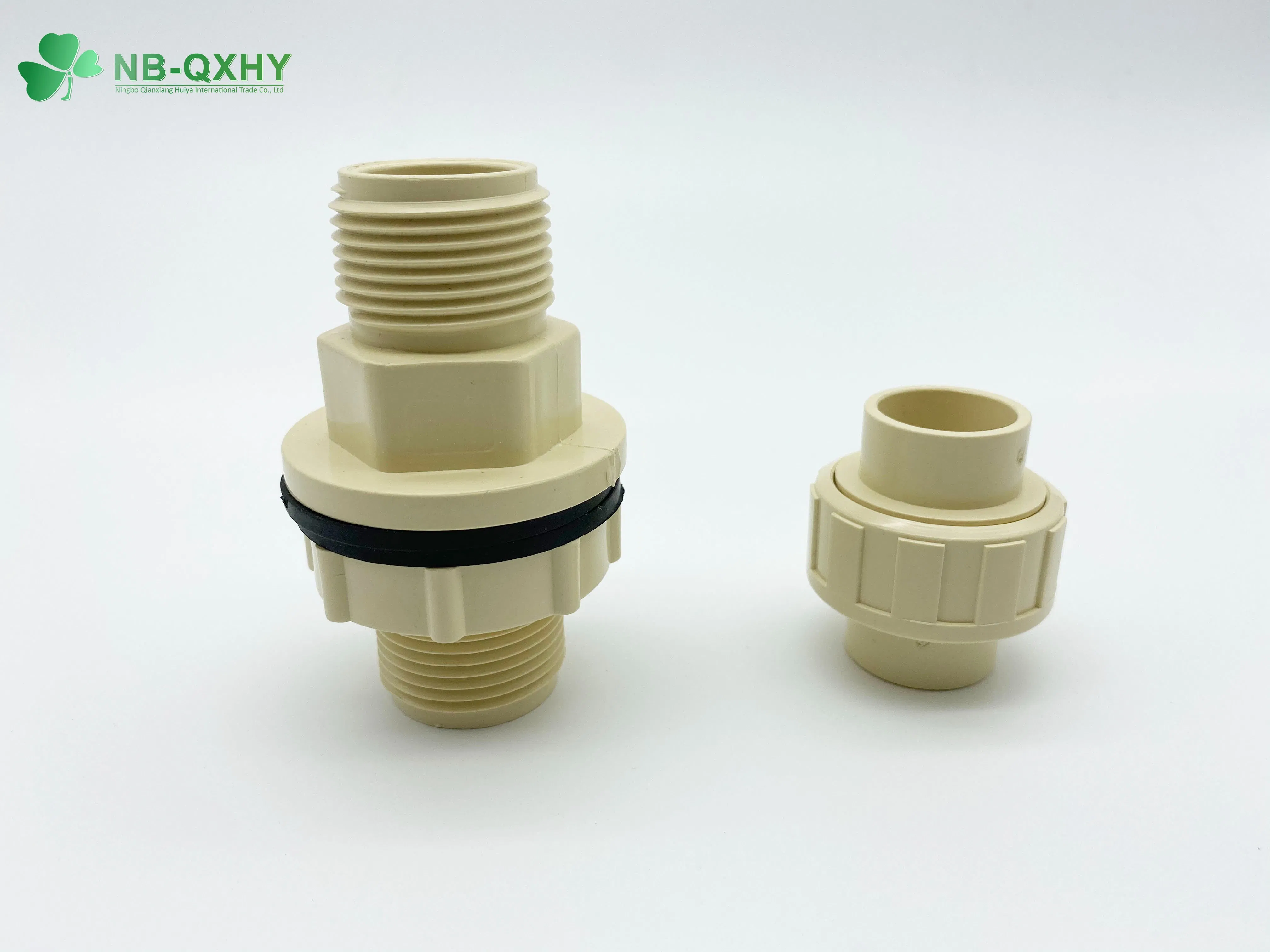 100% New Material Copper Hardware Water Supply High Pressure ASTM D2846 Flange Tee Union Coupling Adapter Glue Thread Connection PVC CPVC Plumbing Pipe Fitting