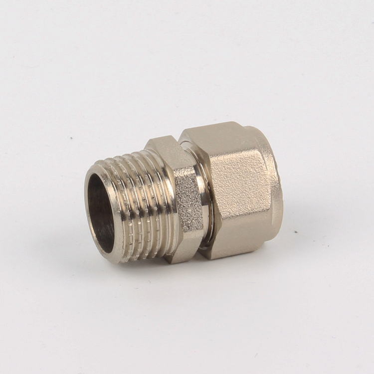 Male Coupling Brass Compression Fittings for Pex-Al-Pex Pipe