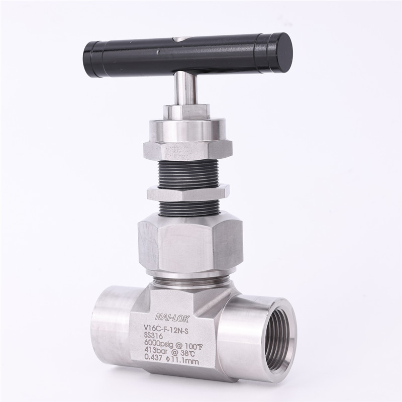 1/2 Female Male NPT Petrochemical Stainless Steel 316 Flow Control Needle Valves