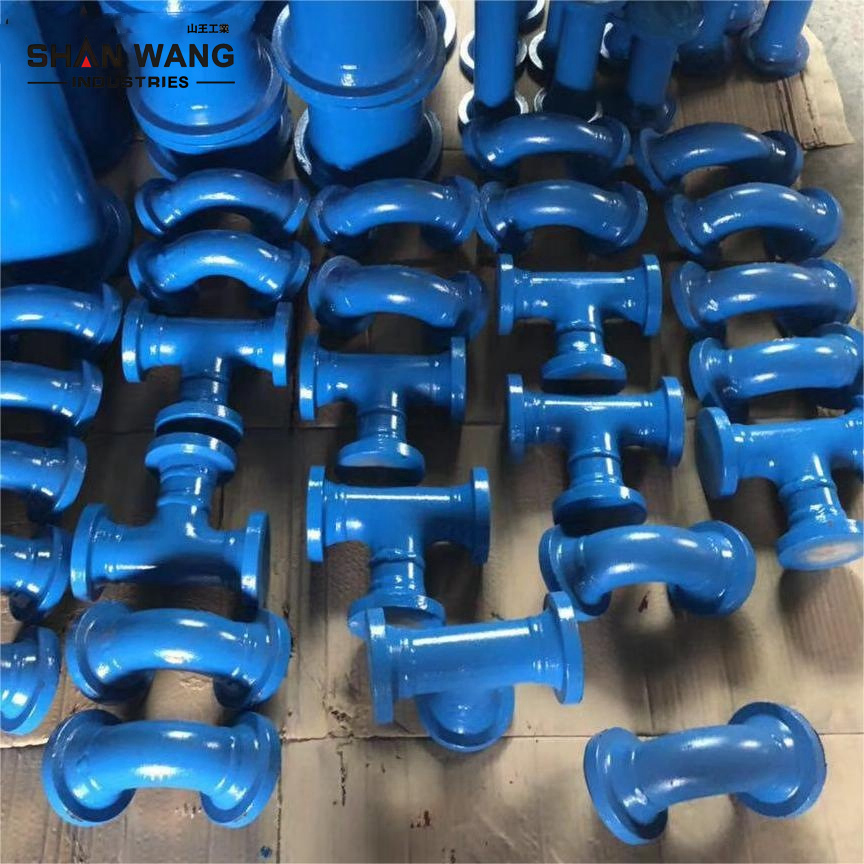 Shanwang Group/PTFE Lined Ss CS DN 400 500 600 Flanged Tee Spools Customed Pipe Fittings