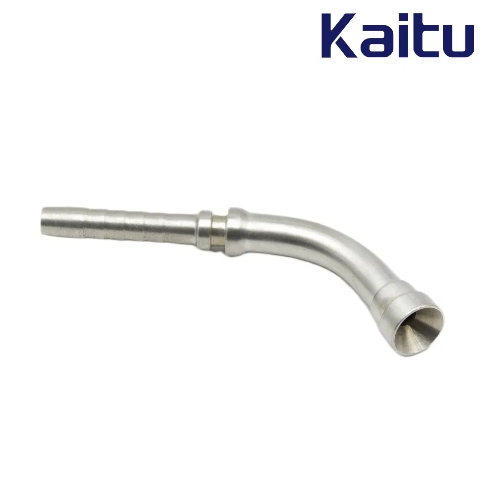 Industrial Grade Hose Pipe Adapter 45° GB Metric Female 74° Cone Seat Swaged Connector