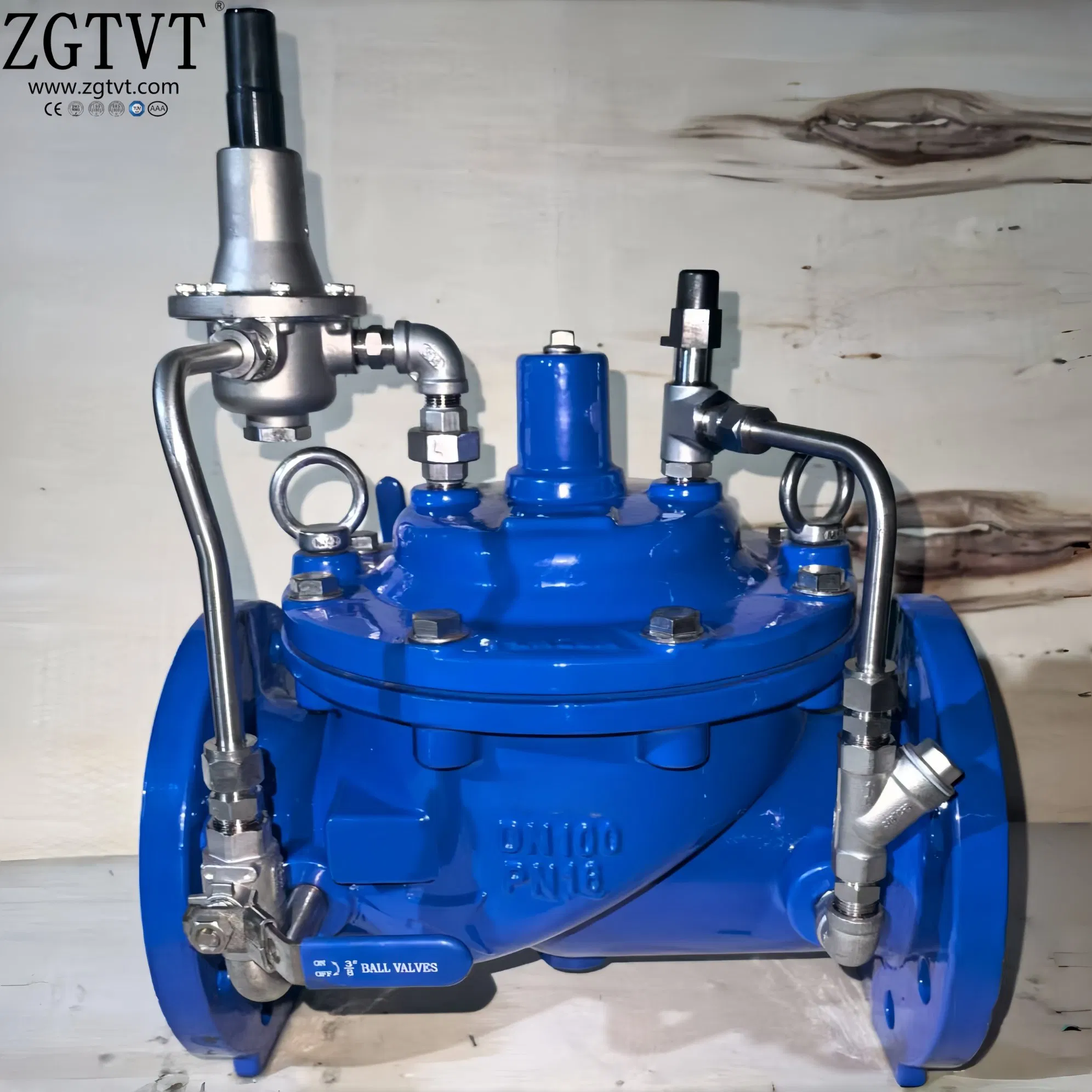 200X-16q Adjustable Pressure Reducing Relief Water Control Valve Stainless Steel or Brass Part