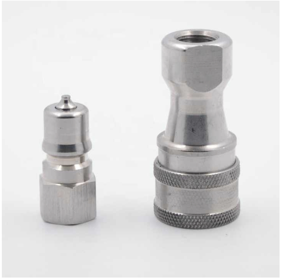 Hydraulic Connections ISO 7241-a Bsp Thread 1/4" Steel Quick Connect Hose Fittings Pressure Release Coupling