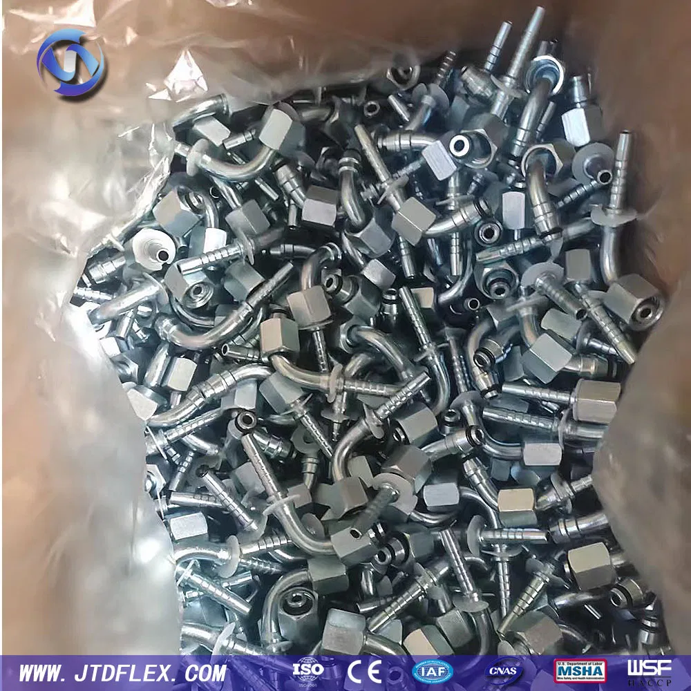 China Customized Reusable Carbon Stainless Steel High Pressure Adapter Jic Flange Metric American Quick Coupling Connector Hydraulic Rubber Pipe Hose Fittings