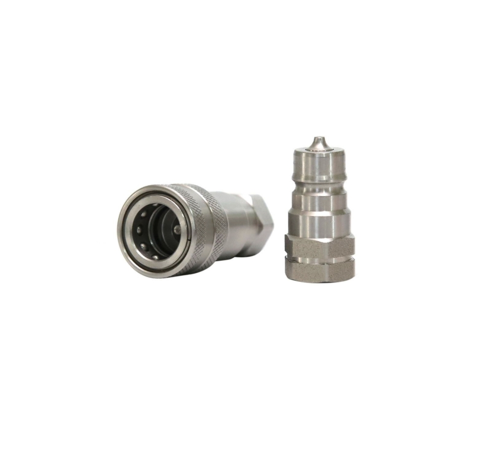 Hydraulic Connections ISO 7241-a Bsp Thread 1/4" Steel Quick Connect Hose Fittings Pressure Release Coupling