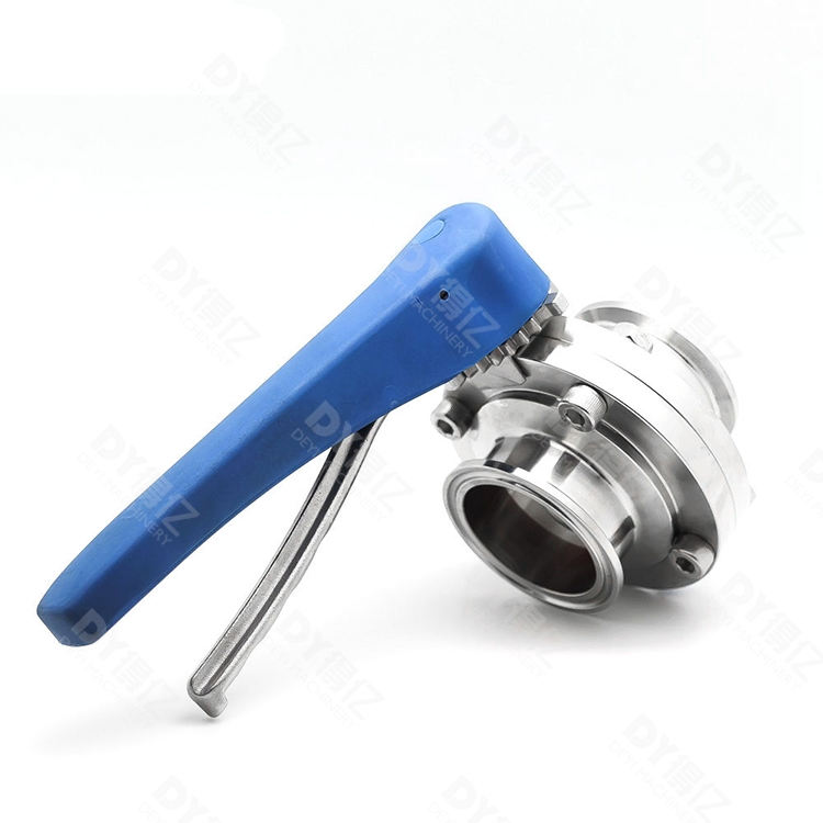 Sanitary Pneumatic Butterfly Valve with Wafer Type Design for Food &amp; Beverage Processing