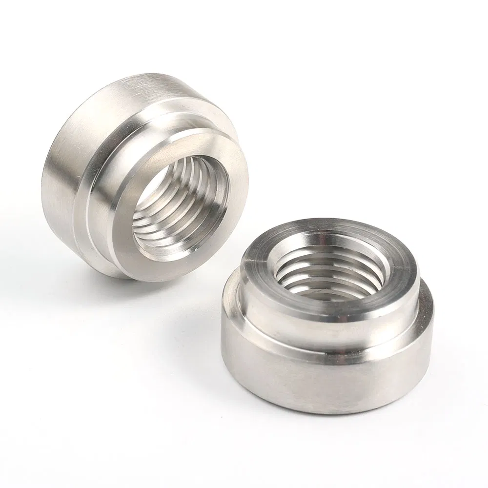 Wxsny Durable Stainless Steel Female Weld-in Bung Flanged Mounting Fitting for Hydraulic System Pipe Connection
