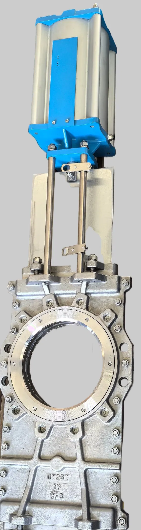 Low Pressure DN50 DN80 DN125 Full Port Heavy Duty Knife Gate Valve