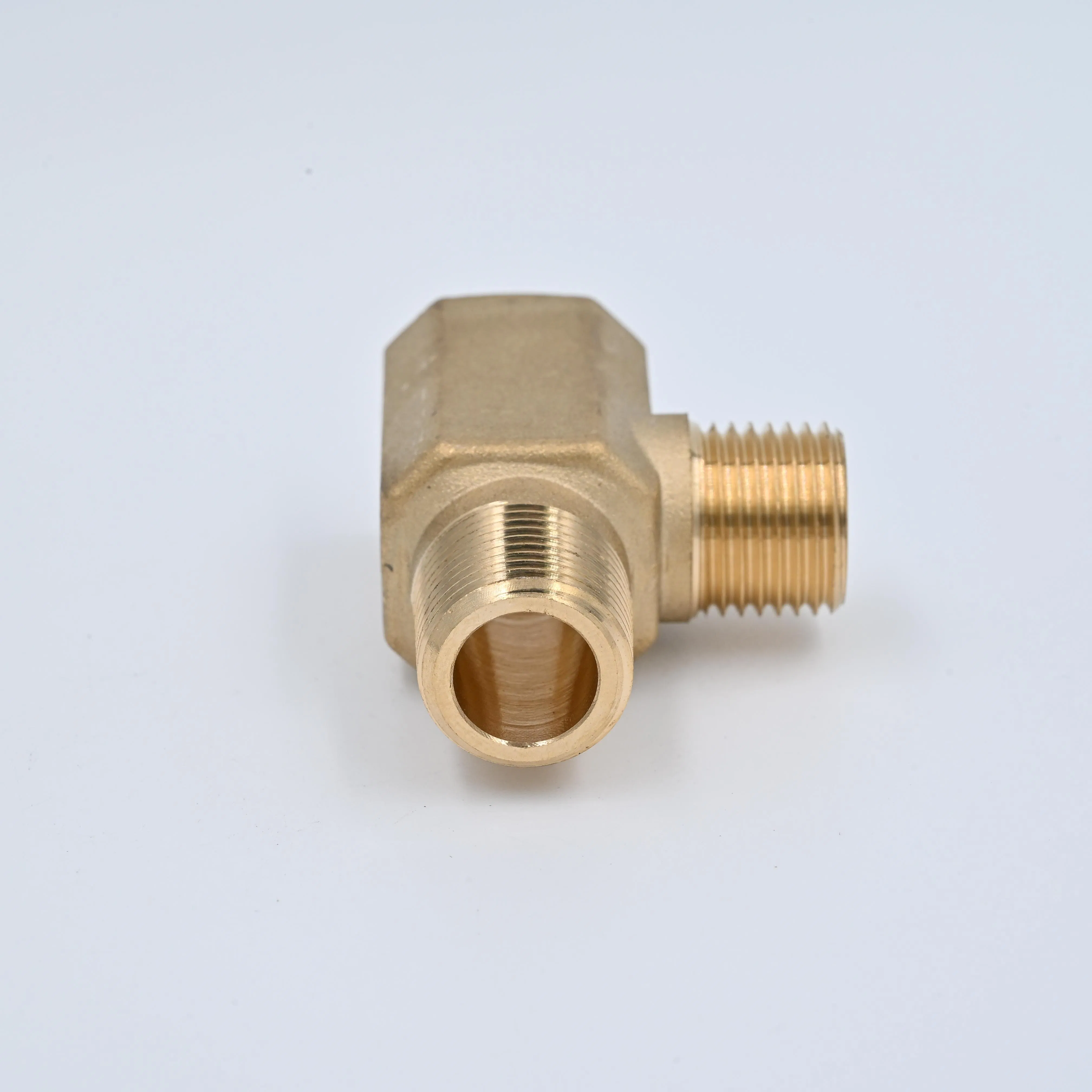Metric NPT Thread Brass Fitting Female Tee Brass Pipe Fitting