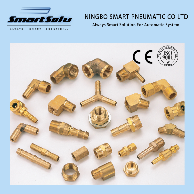 Plastic Brass Stainless Steel Material SAE Standard DOT Air Hose Push in One Touch Quick Connector Pipe Joint Pneumatic Fittings