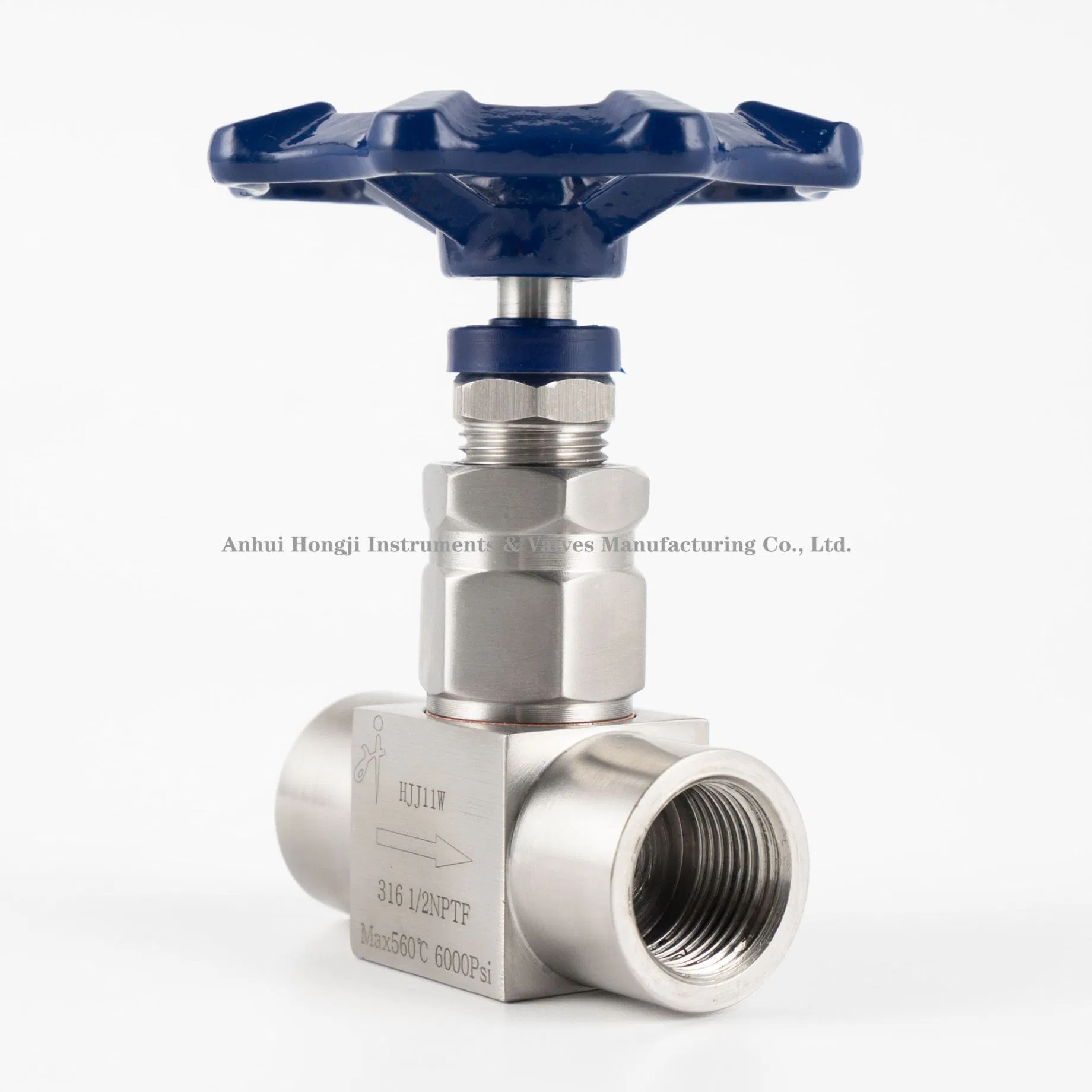 Female Thread Needle Valve Steel Flow Control Shut off Adjustable Needle Valve