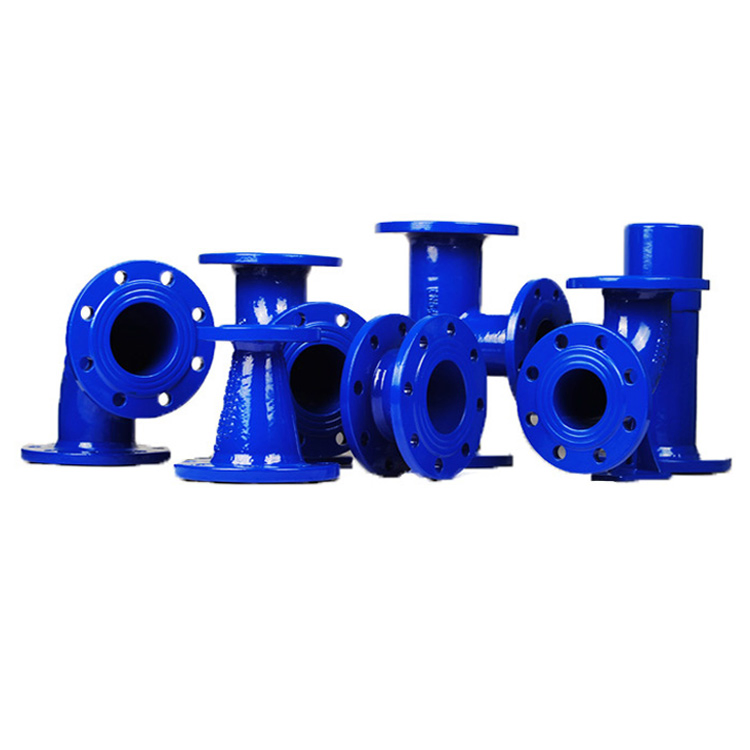 Factory Price Factory ISO2531 En545 En598 Di Elbow Tee Corss Fitting Ductile Iron Cast Iron Flanged Pipe Fittings