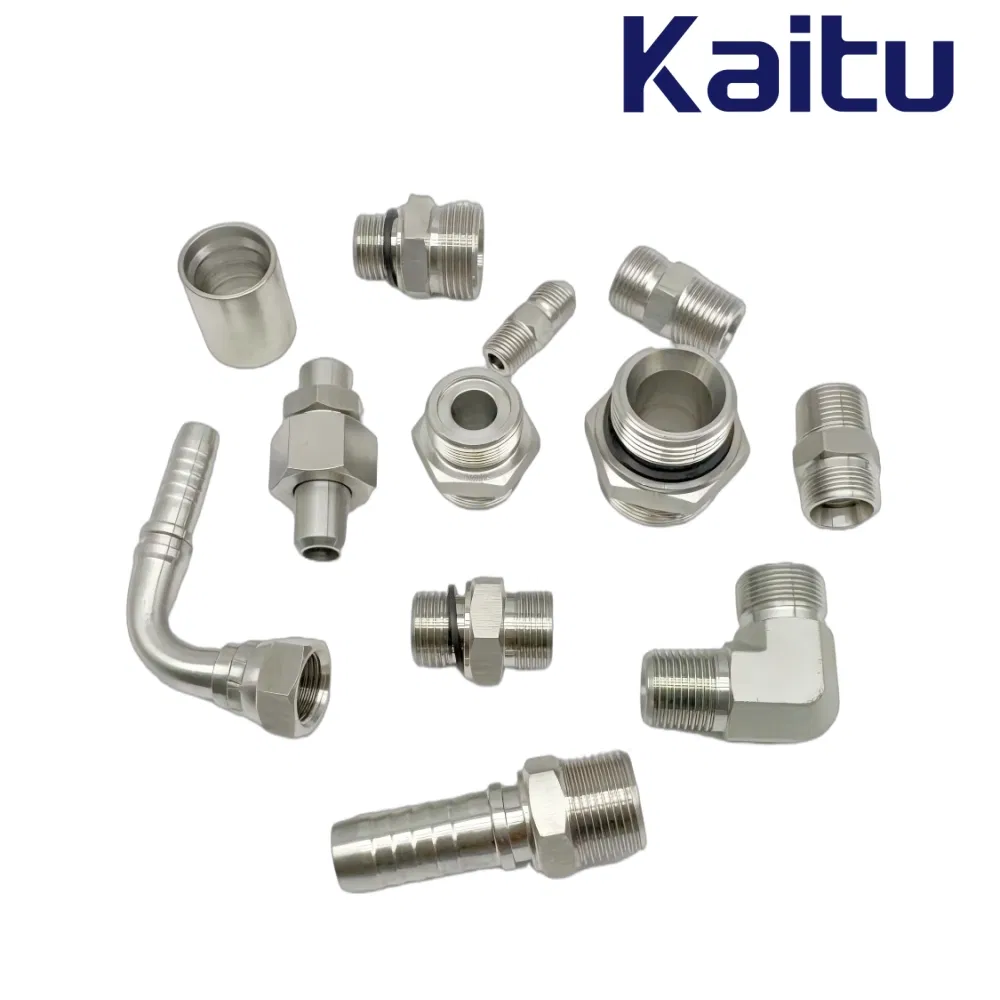 Stainless Steel Adapter Metric Hydraulic Rubber Hose Tube Assembly Fitting NPT Jic SAE Bsp Metric Orfs