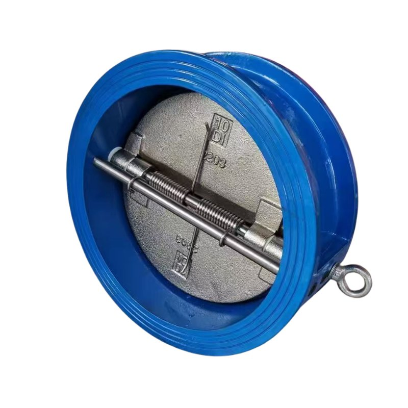 Ductile Cast Iron Double Disc Door Wafer Type Dual Plate Butterfly Check Valve for Oil Gas Connection