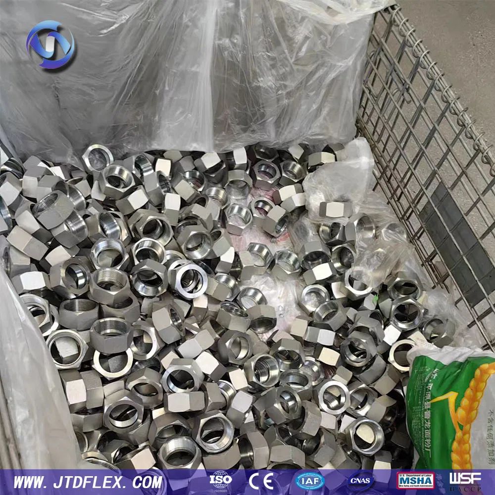 China Customized Reusable Carbon Stainless Steel High Pressure Adapter Jic Flange Metric American Quick Coupling Connector Hydraulic Rubber Pipe Hose Fittings