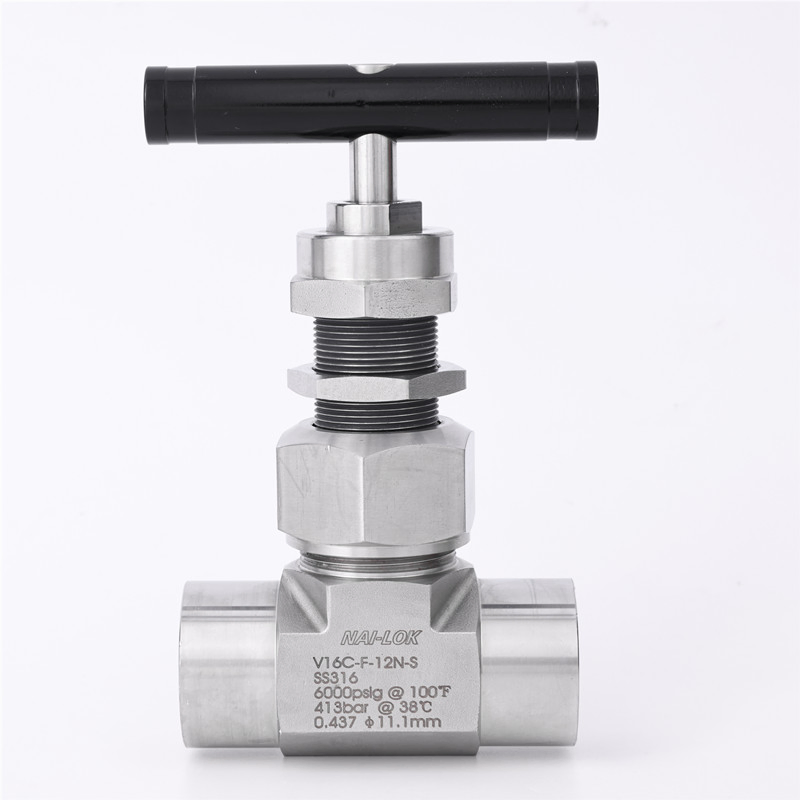 1/2 Female Male NPT Petrochemical Stainless Steel 316 Flow Control Needle Valves