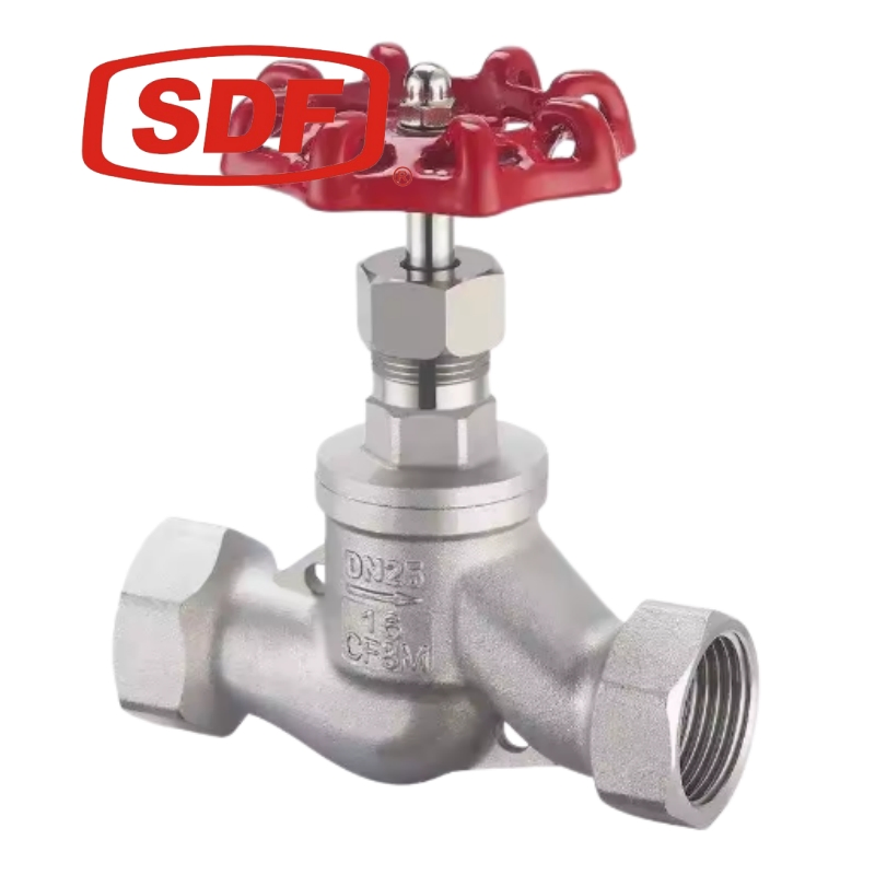 Durable Stainless Steel Globe Valve with Female Threads for HVAC