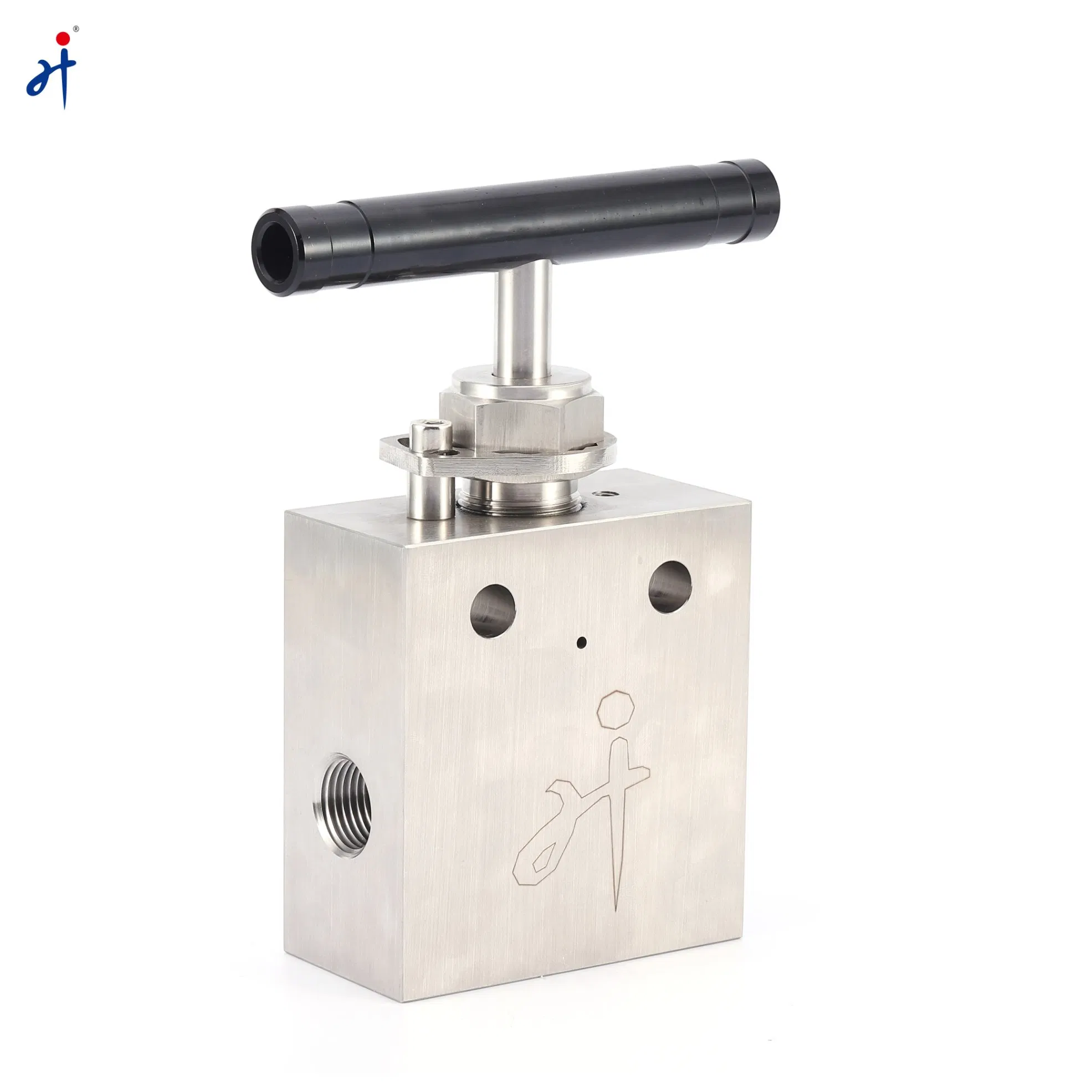 20000psi High Pressures Manual Control Needle Valve Stainless Steel Instrument Valve Female Thread