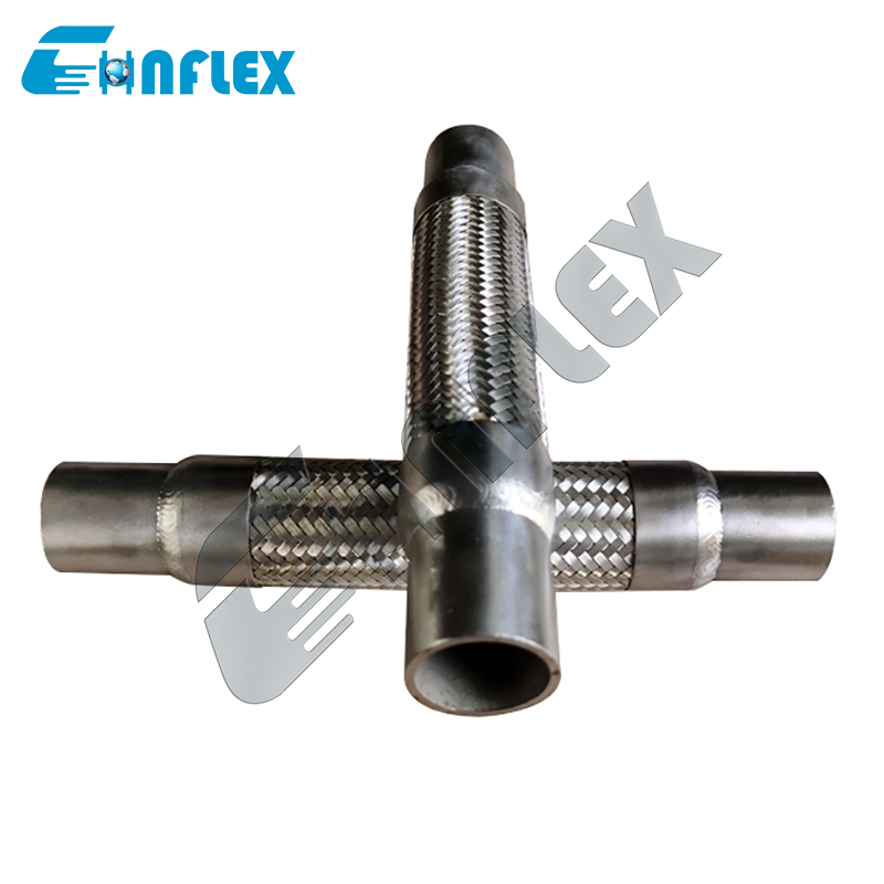 Premium Welded Metal Braided Pipe Connector for Industrial Use