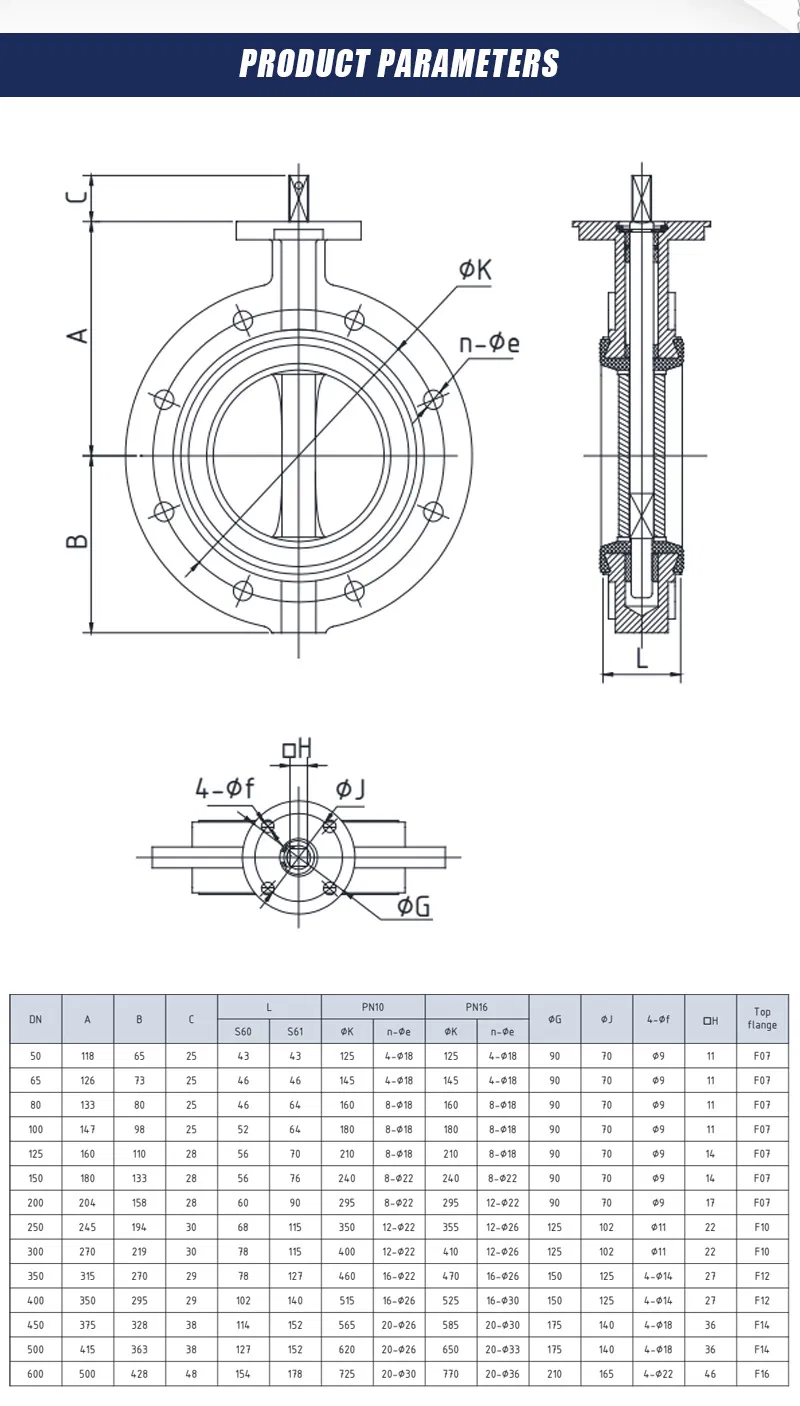 Single Flange Butterfly Valve