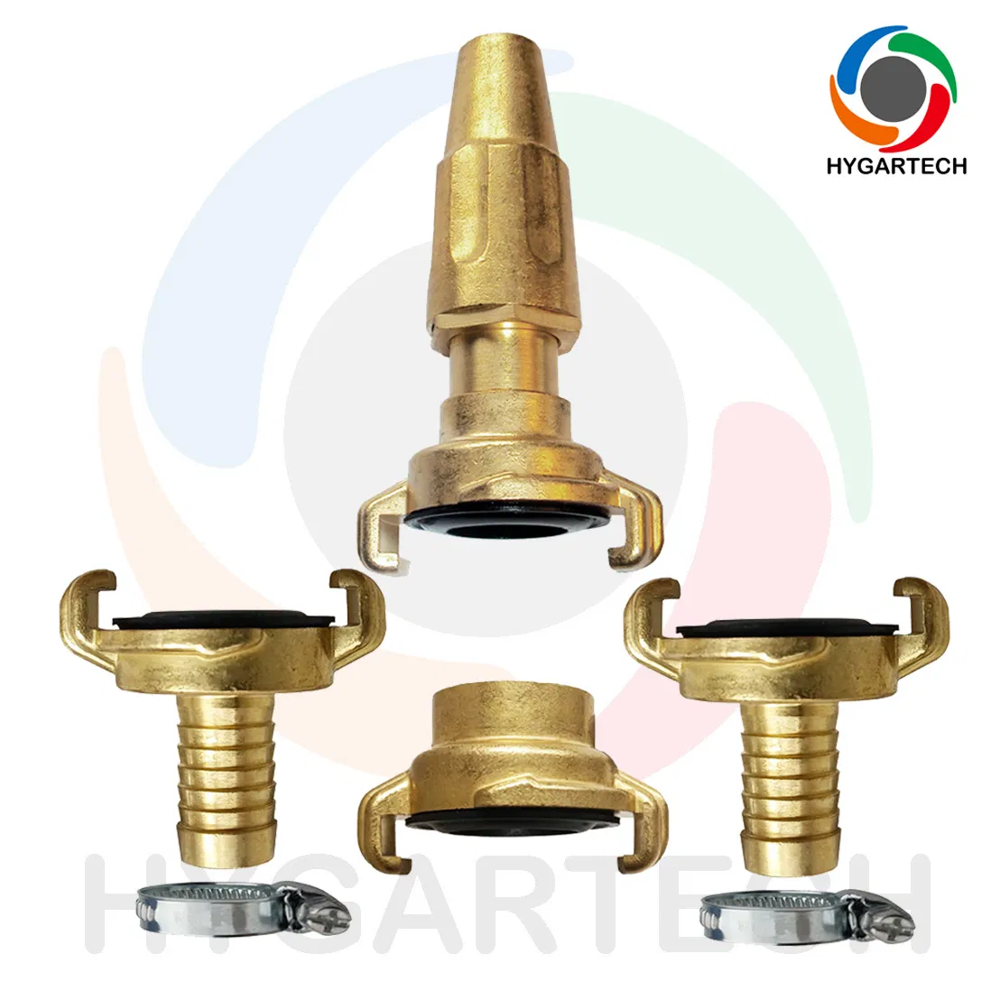 Brass Claw-Lock Quick Connect Coupling &amp; Spray Nozzle Set
