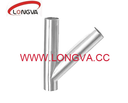 Stainless Steel Butt Weld Y-Type Tee Pipe Fitting